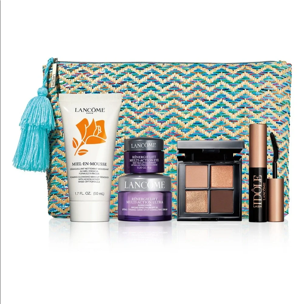 LANCOME 6p Makeup Skincare Eyeshadow Mascara Renergie Lift $140 NIP